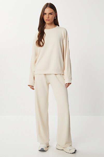 Lovelyİstanbul Puha modál alsó-felső szett LCR0096 KRÉM