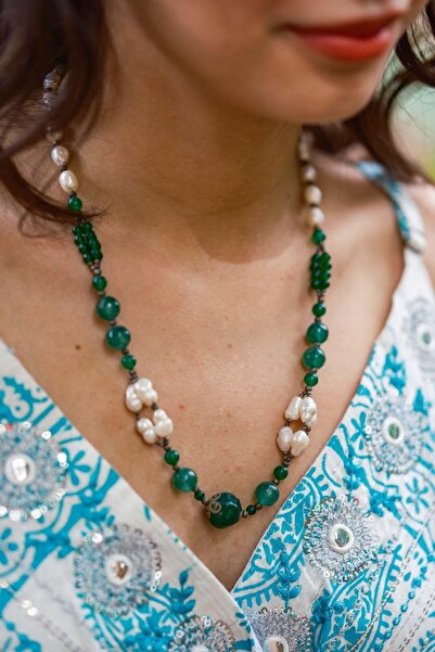 Miss Boheme Green Garden Necklace