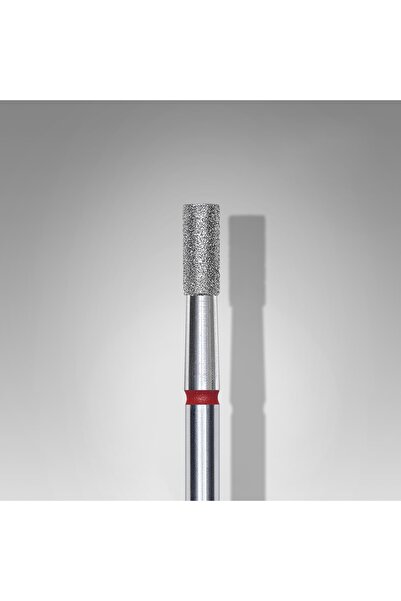 STALEKS Elmas Manikür Freze Ucu Silindir Uçlu Kırmızı 025 FA20R025-6
