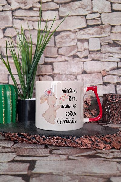 qoeuyl boutique People, You'Re Cold! Printed Gift for Friends, Girls, Boys, Colorful Handle Cup-Mug