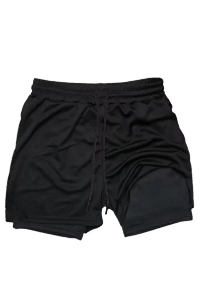 CAZZ SPORTS CEPSİZ 2'Sİ 1 ARADA FUTBOLCU-GYM-FİTNESS-ANTRENMAN-KOŞU KISA TAYTLI ŞORT- TAYTLI ŞORT BİRLEŞİK