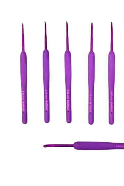 ForWhat No2,75 Croșetat tricotat violet pentru birou, acasă, birou, hobby, atelier de cusut