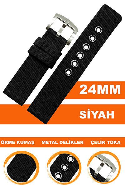 COBRA 24mm Saat Uyumlu Nato Tekstil Kumaş Saat Kordonu Kayışı F2824MM