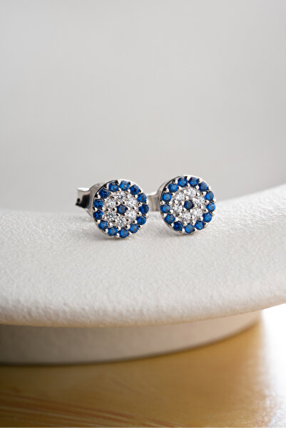 Silvano Jewelry 925 Ayar Gümüş Nazar Küpe