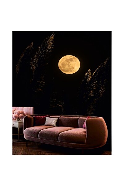 OEM Tapet Premium Canvas, Full Moon Landscape with Wheat, 120x180 cm