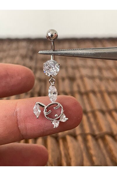 Rupen Kraft 316 L Cerrahi Çelik Parlak Tavşan Göbek Piercingi