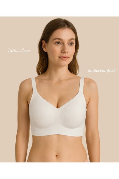 İntive Lingerie Intive PureForm Balensiz Dikişsiz Kopçasız Dokulu Seamless Br...
