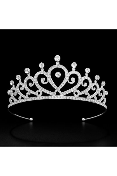 Beauty Box Coroană elegantă cu inimioare și pietre