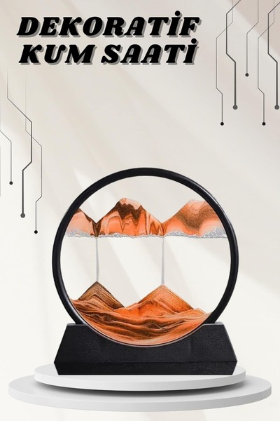 Kanonik Education الساعة الرملية المزخرفة، طاولة رملية مستديرة أنيقة، طاولة رملية على شكل ساعة رملية