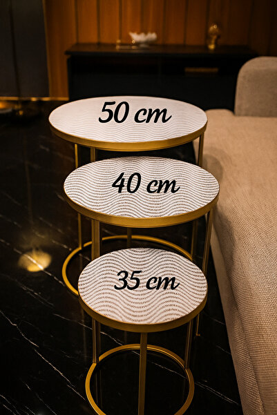 Rona Home Modern 3-Piece Zigon Coffee Table Cover Set – Non-Slip, Wipeable, Stain-Resistant, Waterproof Pvc Cover
