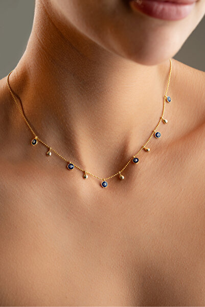 Silvano Jewelry 925 Ayar Gümüş Nazar Şans Kolye