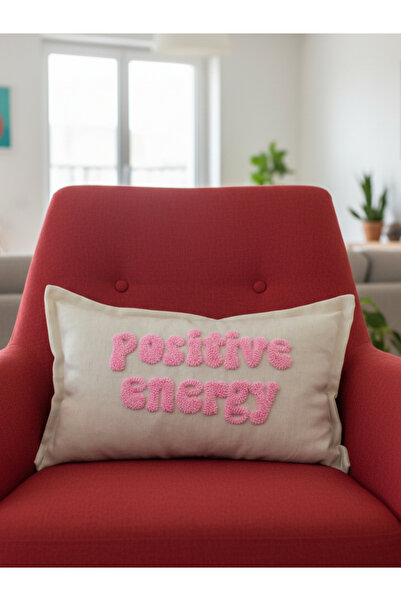 RahanDesign Husă de pernă brodată Positive Energy Punch - Husă de pernă din b...