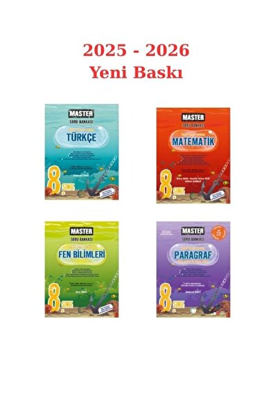 Okyanus Yayınları Okyanus 8. Sınıf Türkçe-Matematik-Fen-Paragraf master Soru ...