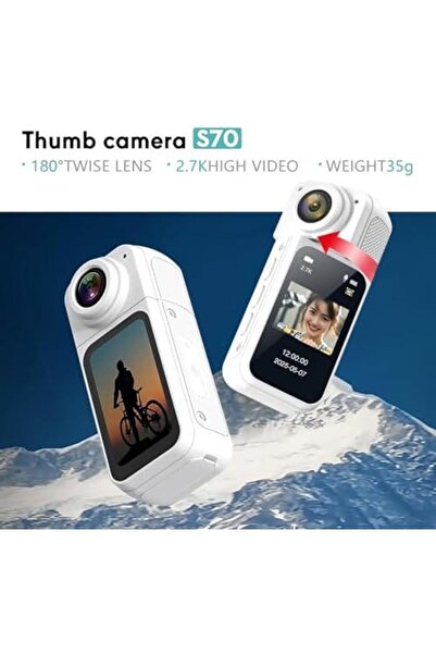 TERRION FHD 2.7K Mini Rotate Action Camera, Wearable Action Body Cam, Thumb Size Hands Free Recording