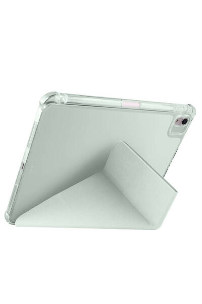 Canpay Purple Pu Leather iPad Case – Magnetic Cover with Pen Slot, 4-Angle Stand (iPad Air 11 2025 M3 Compatible)