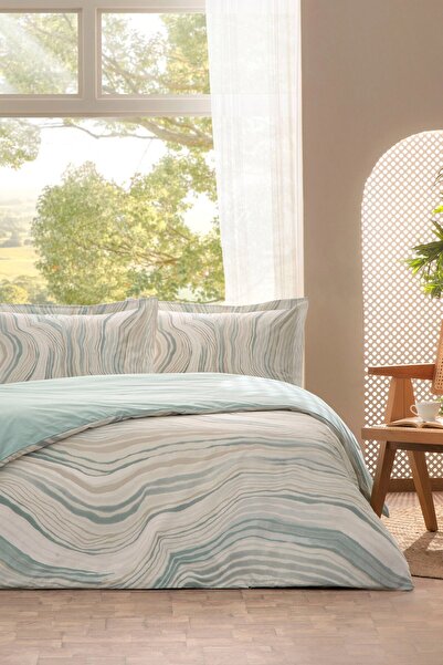 Özdilek Natural Marble Tek Kişilik Çarşafı Lastikli Nevresim Takımı