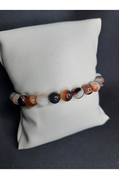 MRYart سوار الطاقة من حجر العقيق الطبيعي للجنسين