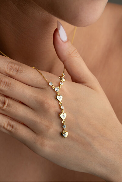 Silvano Jewelry 925 Ayar Gümüş Akışlı Kalp Kolye