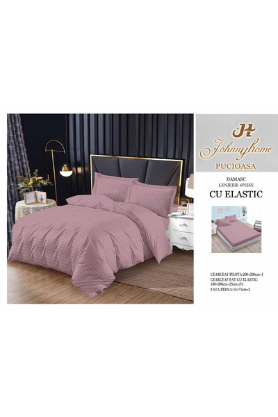 FIONNA.RO Damask Cotton Underwear With Elastic - Pink Minereaux