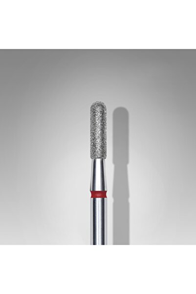 STALEKS Elmas Manikür Freze Ucu Yuvarlatılmış Silindir Model Kırmızı FA30R023-8