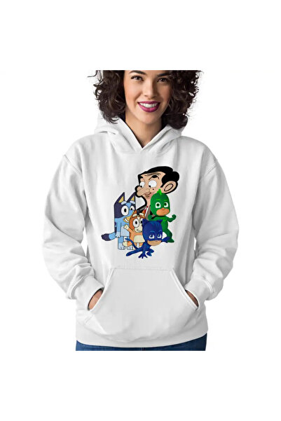 OEM Hanorac Femei Bluey Mr Bean Eroii in Pijama Pj Masks