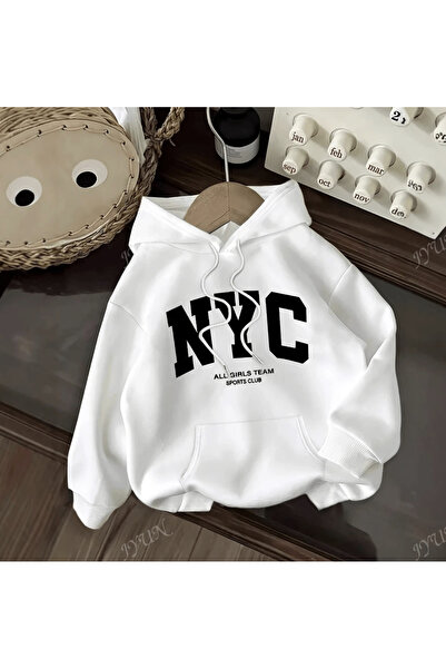 COHERENT Unisex pánská/dámská mikina s kapucí NYC s barevným potiskem na zakázku z bavlny oversize