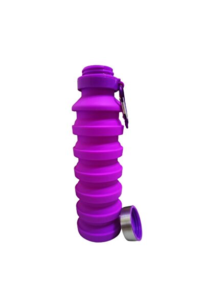 Style4Cosy Foldable Water Bottle, 550 ml, Lilac Purple, Outdoor Activities