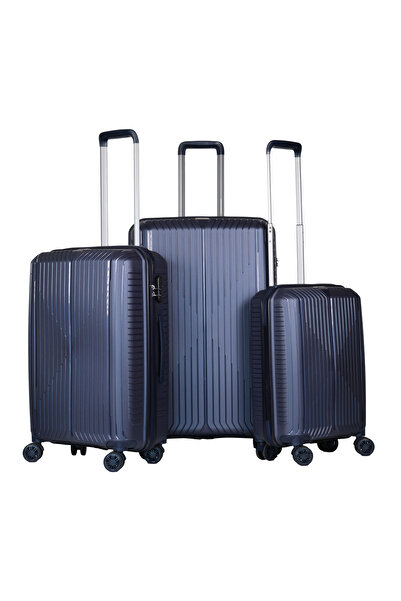 GROUND Sirius 3’lü Valiz Seti Denim - 10728