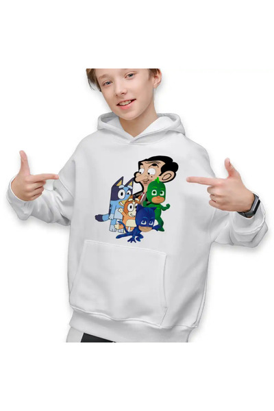 OEM Hanorac Copii Baieti Bluey Mr Bean Eroii in Pijama Pj Masks