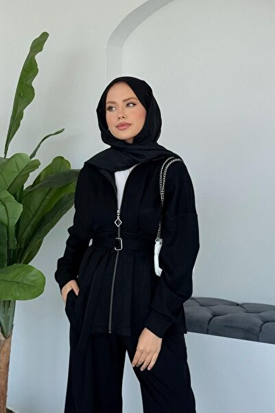 Şulemoda Giyim Παντελόνι πόλο με μαύρο κοστούμι με πέτο