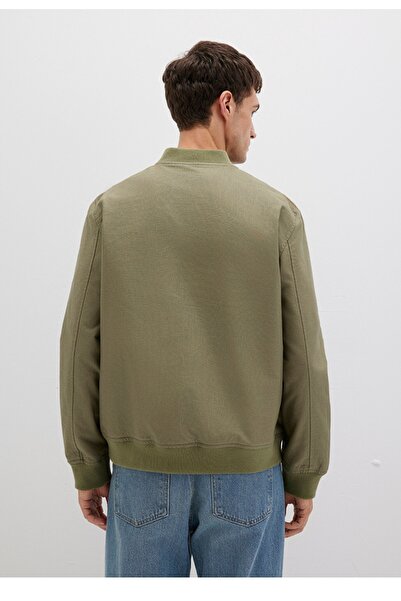 Mavi regular fit %94 pamuk %6 keten bomber ceket