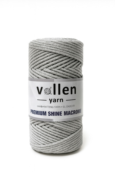 vollen yarn Glitter Macrame Cord 100g 150m Premium Shine – Polyester Bag Cord, Supla and Bracelet Cord