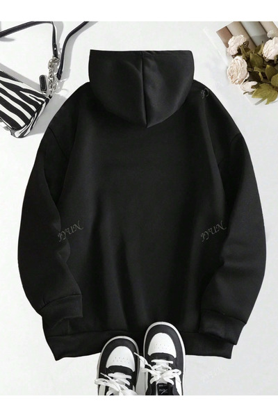 COHERENT Unisex Men/Women Nyc Colorful Custom Printed Cotton Oversize Hooded Sweatshirt