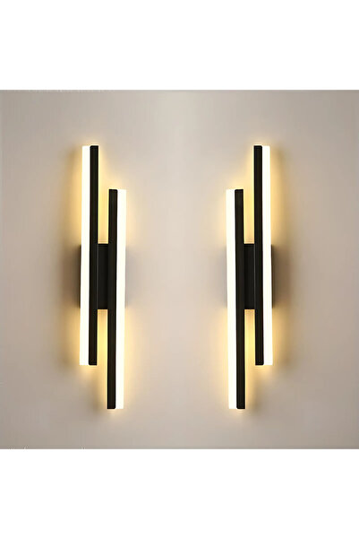 ETRONIK Black LED Bedroom Wall Lamp Sconce, Acrylic Lampshade Indoor Light fo...
