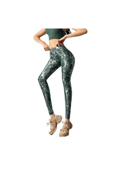 Style4Cosy - Colanți fitness, yoga, aerobic, jogging cu push-up, model șarpe ...