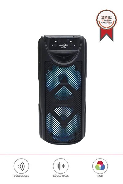 Torima GTS-1550 Siyah RGB Ledli Taşınabilir Bluetooth Hoparlör Parti Speaker