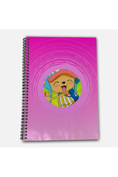 Define Moyas دفتر مدرسي مقاس A4 بدون خطوط من ون بيس تشوبر، 72 ورقة، موديل 3 - سلسلة قبعة القش