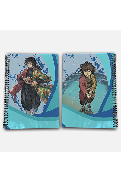 Define Moyas Demon Slayer Giyu Unlined A4 School Notebook 72 Sheets Model 3