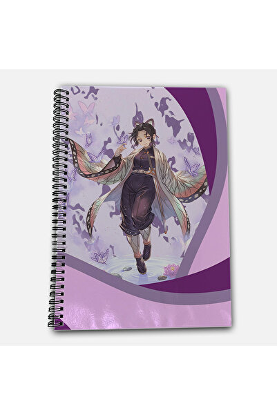 Define Moyas Demon Slayer Shinobu Striped A4 School Notebook 72 Sheets Model 3