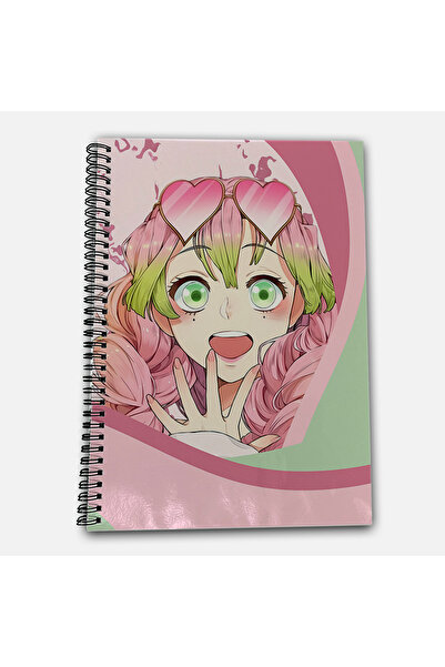 Define Moyas Demon Slayer Mitsuri Striped A4 School Notebook 72 Sheets Model 3