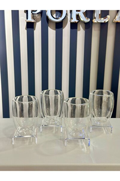 Porland Bennie Double Wall 4-Piece Glass Set 280 ml
