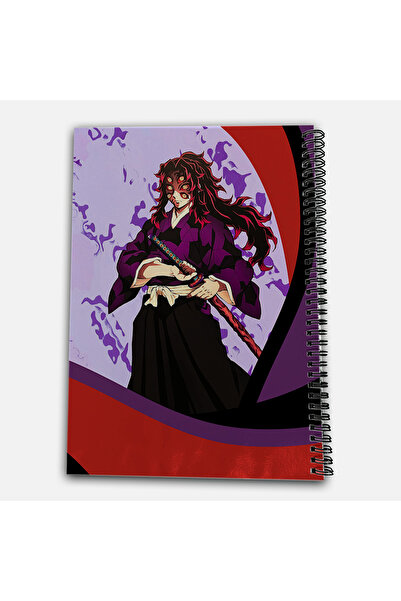Define Moyas Demon Slayer Kokushibo Striped A4 School Notebook 72 Sheets Model 3