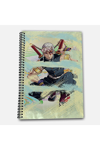 Define Moyas Demon Slayer Tengen Checkered A4 School Notebook 72 Sheets Model 2