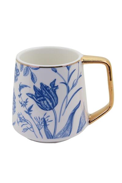 Beyisa كوب بورسلين 200 مل منقوش ملون ذهبي مذهب كوب عصير شاي وقهوة