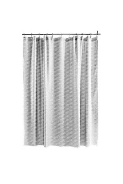 FRANDIS Perdea de duș textilă, FRANDIS, 180x180 cm, poliester, alb, impermeab...