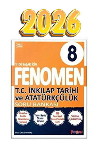 Fenomen Yayıncılık 8 İnkılap tarihi soru bankası güncel baskı 2026