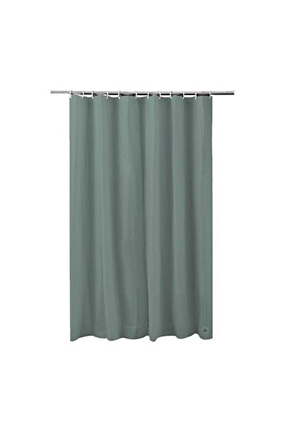 FRANDIS Textile Shower Curtain, Frandis, 180x200 cm, Polyester, Olive Green