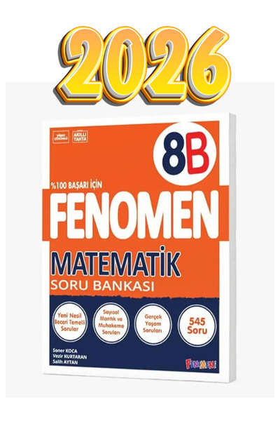 Fenomen Yayıncılık fenomen 8b matematik soru bankası güncel