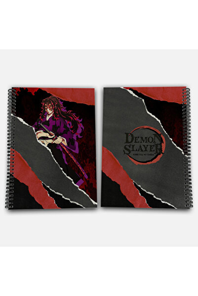 Define Moyas Demon Slayer Kokushibo Striped A4 School Notebook 72 Sheets Model 1