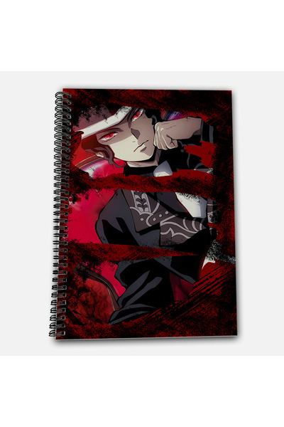 Define Moyas Demon Slayer Muzan Striped A4 School Notebook 72 Sheets Model 2